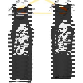 【愛】一文字 漢字 日本語 毛筆 書道 筆文字 言葉 和柄 日本 かっこいい お土産 海外 おもしろ 面白い 文字入り タンクトップ - Kawaiitshirt