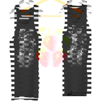 いちご フルーツモチーフ カラフル イラスト イチゴ タンクトップ - Kawaiitshirt