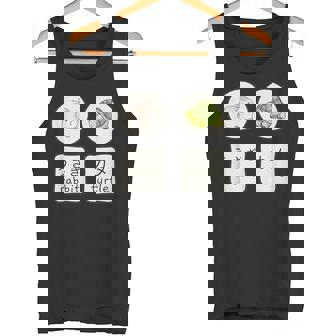 うさぎと亀の日本語かなと英単語かわいい タンクトップ - Kawaiitshirt