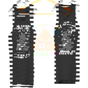 おもしろうんち二日目のためだけにここにいるよ タンクトップ - Kawaiitshirt