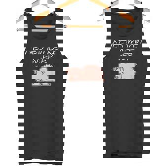 おやすみになる豚のパジャマデザイン タンクトップ - Kawaiitshirt