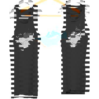 かわいい カワイイ アニメ 眠っているサメ ジンベイザメ 日本語 タンクトップ - Kawaiitshirt