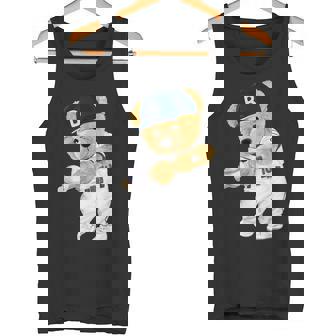 かわいいテディベア野球ヒッター。 タンクトップ - Kawaiitshirt