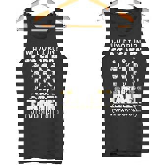 なぜ走るの だからもっと食べられるラーメンマラソン タンクトップ - Kawaiitshirt