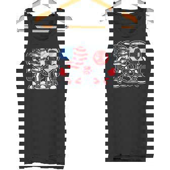 アメリカと日本 ハート フレンドシップ タンクトップ - Kawaiitshirt