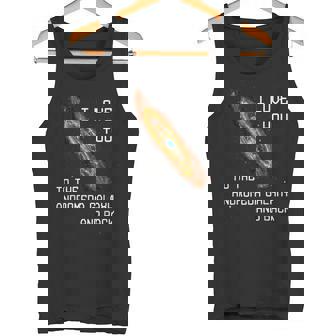 アンドロメダ銀河とバックsf宇宙へ愛してる タンクトップ - Kawaiitshirt