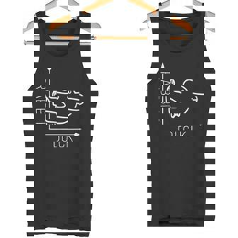 ウィトゲンシュタインのウサギのアヒル 前から後ろへの光のイリュージョン タンクトップ - Kawaiitshirt