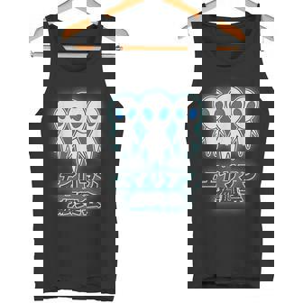 エイリアン振興会（宇宙人）グレイ【ゆるフレンズ】（変なデザイン屋さん）かわいい 面白い タンクトップ - Kawaiitshirt