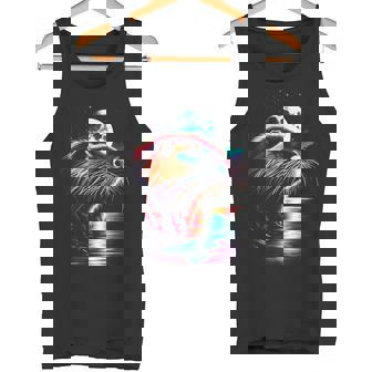 カラフル ヌートリア スピリット 動物 かっこいい イラスト アート タンクトップ - Kawaiitshirt