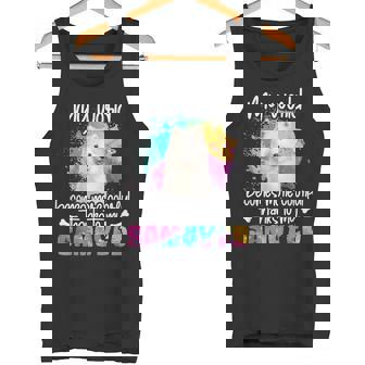 カラフルな世界 サモエド 犬 前足 犬のママ 服 ママ サモエドのアクセサリー 犬の学校 犬の飼い主 タンクトップ - Kawaiitshirt