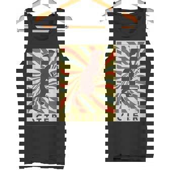 カワウソ 動物 レトロ ヴィンテージ カワウソ タンクトップ - Kawaiitshirt