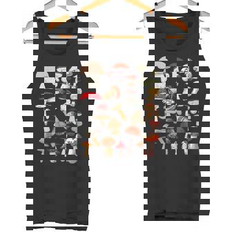 キッズ キノコ コラージュ 菌類 タンクトップ - Kawaiitshirt