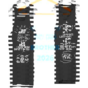 キッズ 一人っ子に取り消し線を引いたトラクター ビッグ ブラザー 2026 タンクトップ - Kawaiitshirt