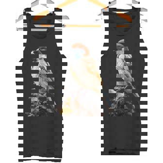 ギフト現実的なスズメ自然木鳥 タンクトップ - Kawaiitshirt