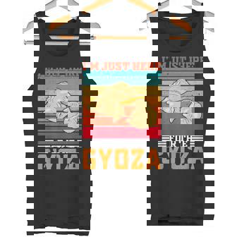 ギョーザが食べたくてたまらない、おもしろいレトロ中華餃子 タンクトップ - Kawaiitshirt