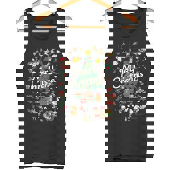 クリスマス サンタ クリスマスツリー レディース キッズ メンズ ダンス かわいい トップス プリント コスチューム タンクトップ - Kawaiitshirt