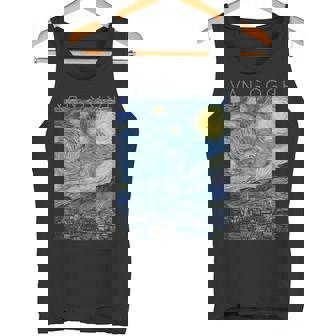 ゴッホ 星月夜 芸術家のためのアート 長袖tシャツ タンクトップ - Kawaiitshirt
