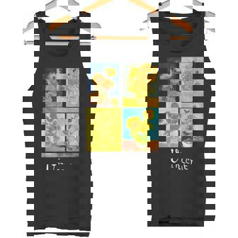 ゴッホの有名な芸術絵画 ひまわりvan Gogh タンクトップ - Kawaiitshirt