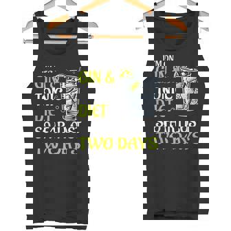 ジントニック ダイエット お酒 カクテル 面白い ドリンク タンクトップ - Kawaiitshirt