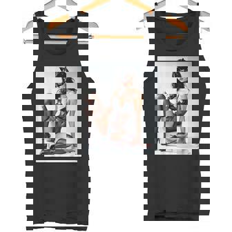 セクシーガールグラフィックtシャツ-猫マスクv2のセクシーなピンナップガール タンクトップ - Kawaiitshirt