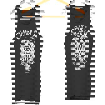 セルビア セルビア セルビア語 紋章 イーグル クロス 旗 キリル文字 タンクトップ - Kawaiitshirt