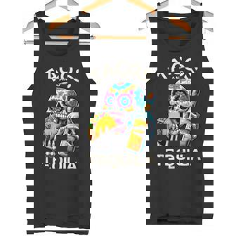 タコスとテキーラ キャンディスカル シンコ・デ・マヨ ロス・ムルトス タンクトップ - Kawaiitshirt