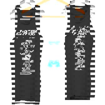 ダックス憤怒 ダックスフンド グッズ 犬 おもしろ 面白い ダジャレ 親父ギャグ 長袖tシャツ タンクトップ - Kawaiitshirt