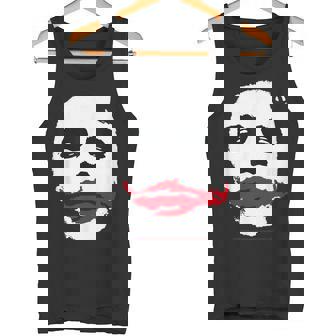 ダークナイトジョーカーの顔 ミニマリスト 象徴的なイメージ タンクトップ - Kawaiitshirt