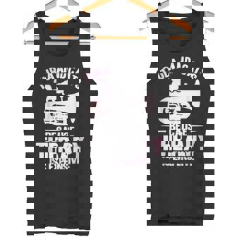 チューバ 水彩 チューバと猫 タンクトップ - Kawaiitshirt