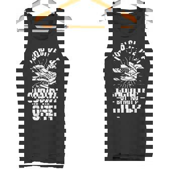 チョコレートはあきらめることができたけど禁煙者じゃない タンクトップ - Kawaiitshirt