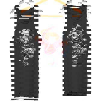 テディ愛好家やキッズダンサーのための面白いクマ タンクトップ - Kawaiitshirt