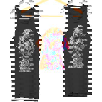 トイプードル愛好家デザイン ポップアート 面白いトイプードル 犬 長袖tシャツ タンクトップ - Kawaiitshirt