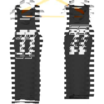 ナンバー77 野球 フットボール 誕生日 タンクトップ - Kawaiitshirt