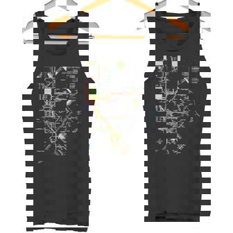 ニューヨーク市メトロマップアート I Heart Ny お土産ギフト 長袖tシャツ タンクトップ - Kawaiitshirt