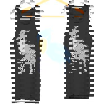 ハシビロコウさん『ビッグ プリント』青い鳥【どうぶつフレンズ】ゆるくて かわいい 動物園 長袖tシャツ タンクトップ - Kawaiitshirt