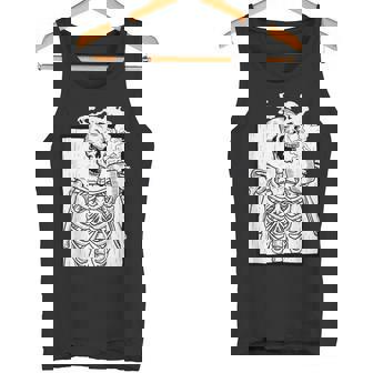 ハロウィーン コーヒー ドリンク スケルトン コーヒースカル タンクトップ - Kawaiitshirt