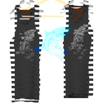 ハワイアン トライバル シャーク ポリネシアン タトゥースタイル バケーション タンクトップ - Kawaiitshirt