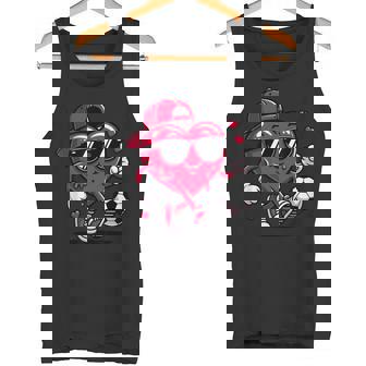 バレンタイン サッカー ハート ドリップ スポーツ 愛 バレンタインデー 男の子 タンクトップ - Kawaiitshirt