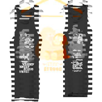 パンチパンチくん 寂しい動物園猿 タンクトップ - Kawaiitshirt