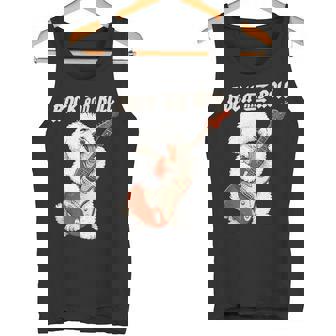 ビション・フリーゼ ギターを弾く ロックンロール 犬好き タンクトップ - Kawaiitshirt