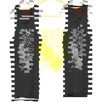 ビンテージ ボタニカル スターフルーツ 自然 アートプリント タンクトップ - Kawaiitshirt