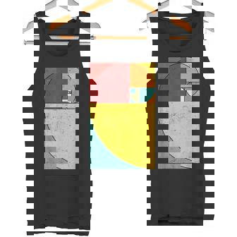 フィボナッチスパイラル幾何学アート タンクトップ - Kawaiitshirt