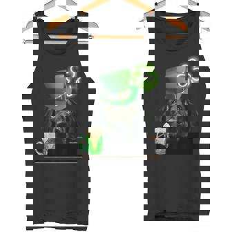 ブラックラボシャツ シャムロック アイリッシュドッグ 絵 聖パトリックス タンクトップ - Kawaiitshirt