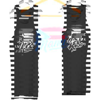 プエルトリコの母旗 プエルトリコ マミ プエルトリコ タンクトップ - Kawaiitshirt