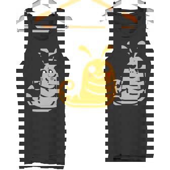 ユーモア ナメクジ 昆虫 かわいい ミニマリスト シンプル ナメクジ タンクトップ - Kawaiitshirt