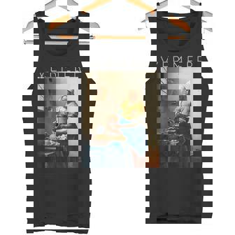 ヨハネス・フェルメール 芸術家のための芸術 ミルクメイド タンクトップ - Kawaiitshirt