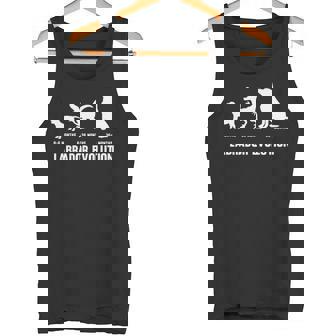 ラブラドールレトリバー エボリューションデザイン ラブラドールオーナー向け 長袖tシャツ タンクトップ - Kawaiitshirt