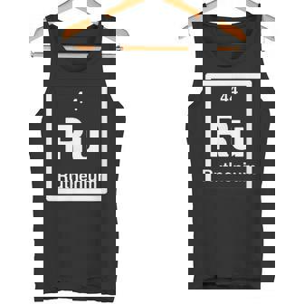 ルテニウム Ru 元素周期表 サイエンスギフト タンクトップ - Kawaiitshirt