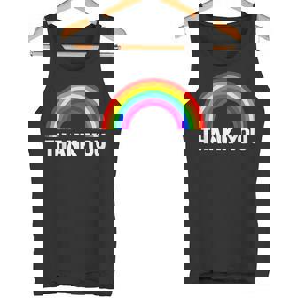 レインボー Thank You タンクトップ - Kawaiitshirt
