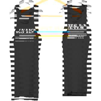 レトロストライプ ウエストハム タンクトップ - Kawaiitshirt